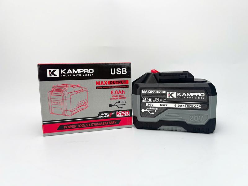   NCK Live  KAMPRO K20 B15cell Có Cổng USB – 6.0Ah |Lithium-ion Dung Lượng Cao  ương Thích Máy Khoan – Máy Siết 