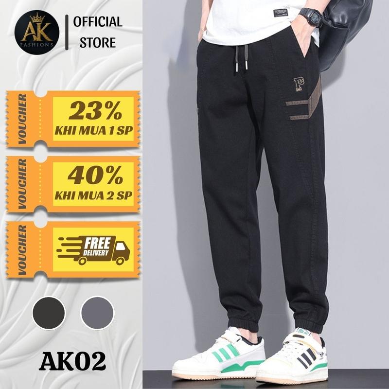 Quần Jogger Nam Chất Kaki Cao Cấp Chun Bo Gấu Trẻ Trung Năng Động AK FASHIONS - MS AK02