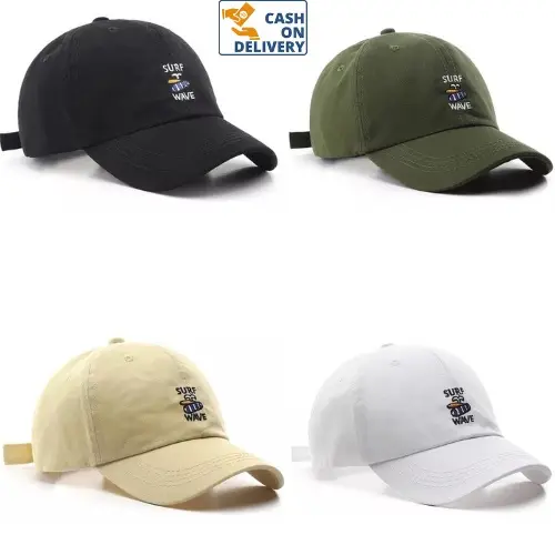 (COD) Topi Surf Wave / Topi Baseball Bordir Surf Wave Ring Besi Unisex Remaja Dewasa 0