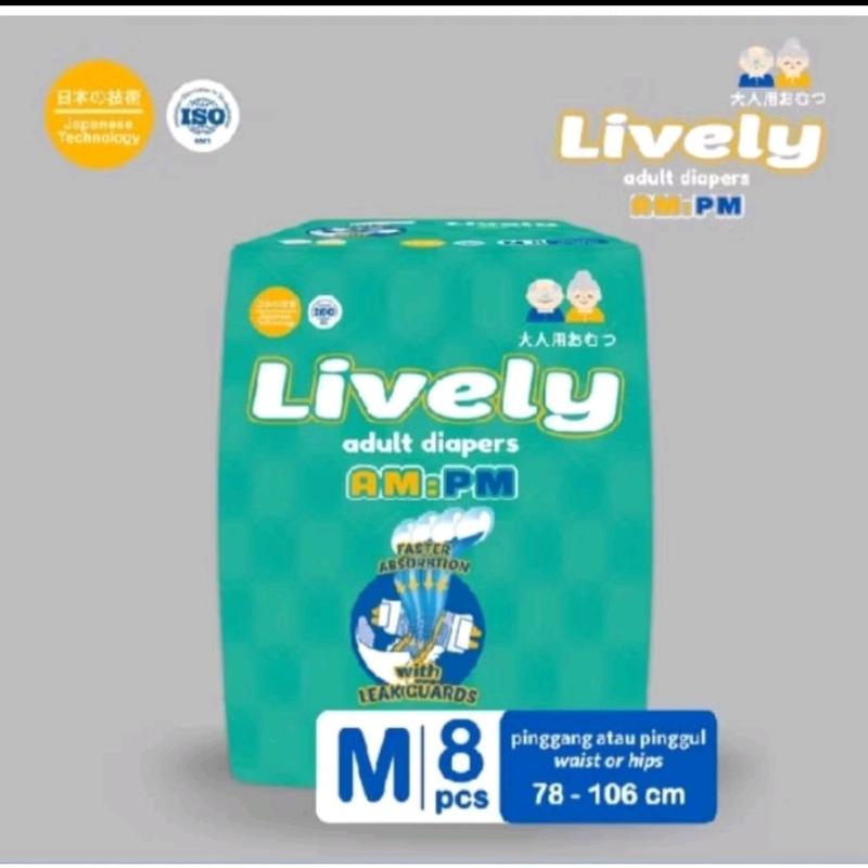 Lively Adult Diapers Popok Perekat Dewasa Siang Malam M8 L7 XL6 2