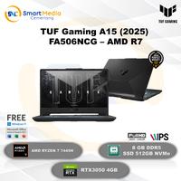 Gambar ASUS TUF Gaming A15 ASUS FA506NCG | R7-7445H | 8GB | 512GB SSD | 16" FHD | RTX3050 4GB | WIN11+OH24+M365 - 8 GB dari Smart Media Computer Kota Makassar 1 Tokopedia