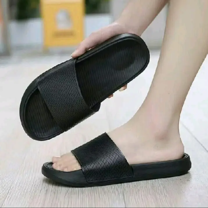 Sandal Selop EVA Karet Jaring Wanita Model Peria - Shoes Sendal Hitam kece 3
