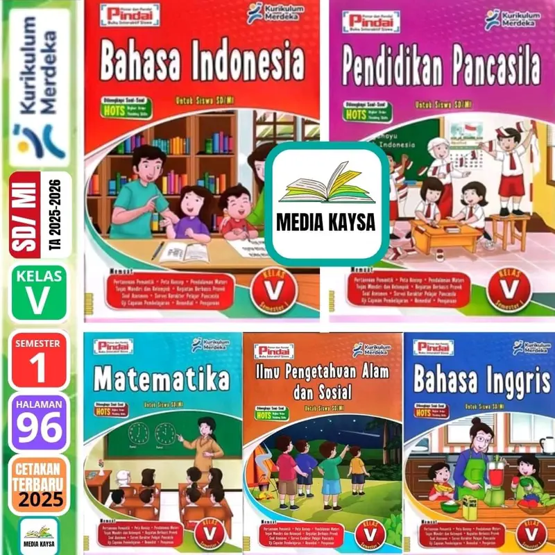 LKS Pindai SD Kelas 5 Semester 1-2 Kurikulum Merdeka Penerbit Arya Duta 0