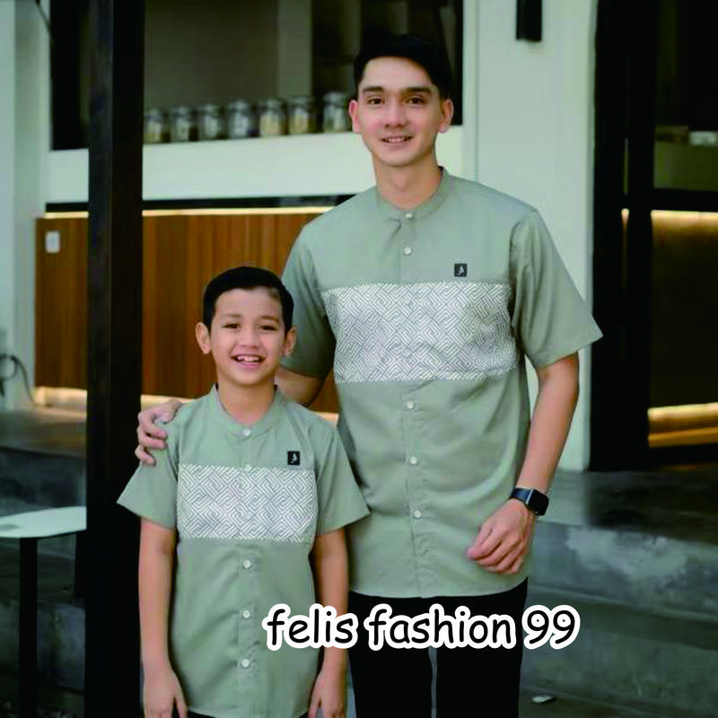 BAJU KOKO COUPLE AYAH DAN ANAK LAKI-LAKI KEMKO KOKO AYAH DAN ANAK FELIS FASHION 99 4