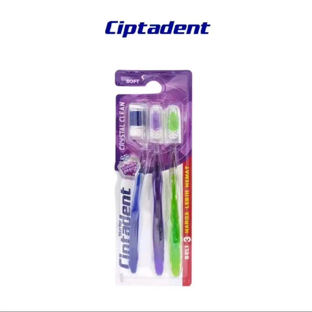CIPTADENT sikat gigi crystal soft isi 3
