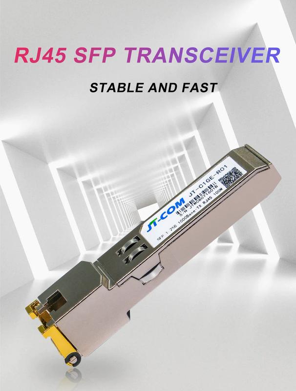Product Introduction of SFP Module 1000Mbps SFP Copper RJ45 SFP Transceiver Module Compatible with Cisco/Microrotik Gigan bit Ethernet Switch. 0