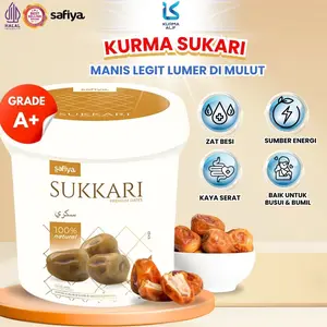 Kurma Sukari Ember 850 gr Asli Madinah Empuk Tebal
