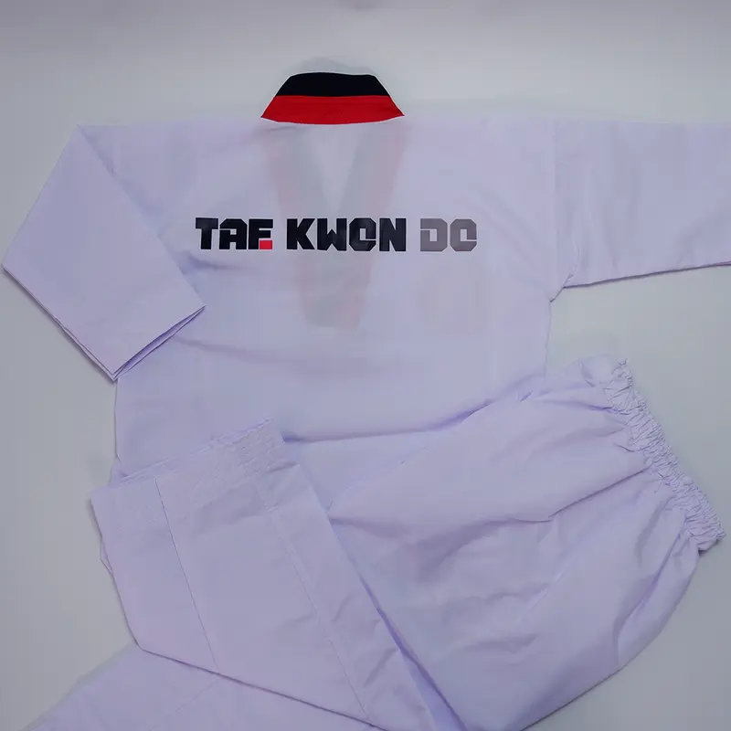 Dobok Seragam Taekwondo Drill KruZZsports Kerah Poom (Bahan Drill) 5
