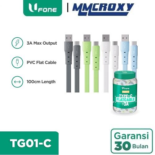 Gambar Ufone TG01-C Kabel Data Charger USB Type-C Quick Charging 3A dari MMCROXY Kota Administrasi Jakarta Pusat Tokopedia