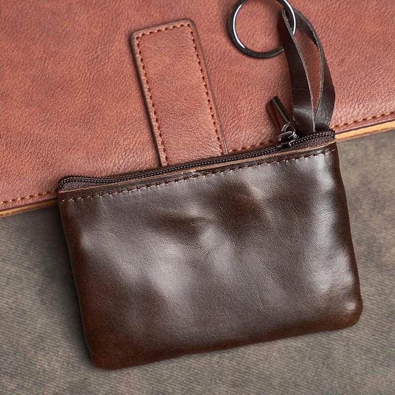 Product Introduction of Dompet Koin Mini Kulit Asli Tas Kartu Kulit Sapi Lapisan Ritsleting 35