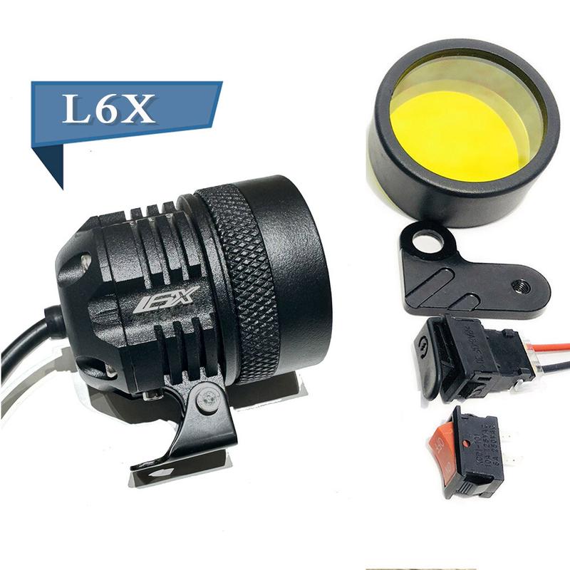  ĐÈN TRỢ SÁNG L6X 28W Gắn Xe Máy ,Sáng Tốt   Kèm Phụ Kiện   