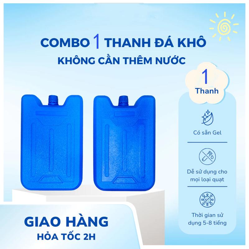 Đá Khô Rapido Chính Hãng Sẵn Gel Đặc Cho Quạt Hơi Nước, Quạt Điều Hòa