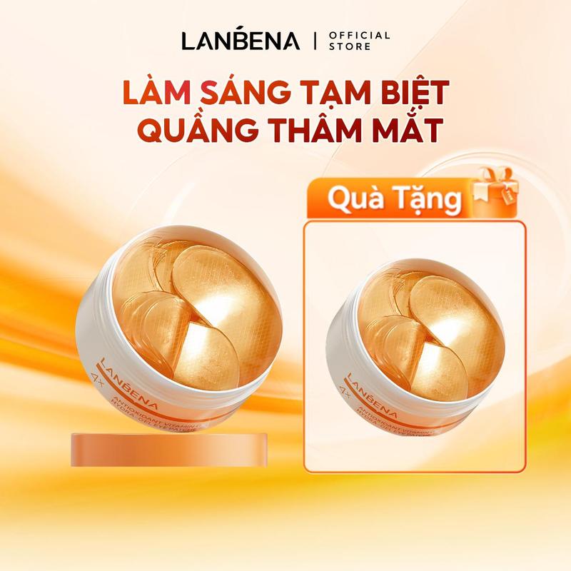 【MUA 1 TẶNG 1 LIVE SKINCARE Mặt Nạ Mắt Vitamin C 4X LANBENA Hỗ Trợ Giảm Thâm Mờ Nhăn Cải Thiện Bọng Dưỡng Ẩm Mắt 60 Miếng
