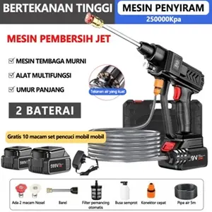 DDAILYLIFE 998V 50000mAa Alat Cuci Motor Mobil Mesin cuci mobil Motor Jet Cleaner Tekanan Mini Portable Alat Cuci Mobil Power Spayer