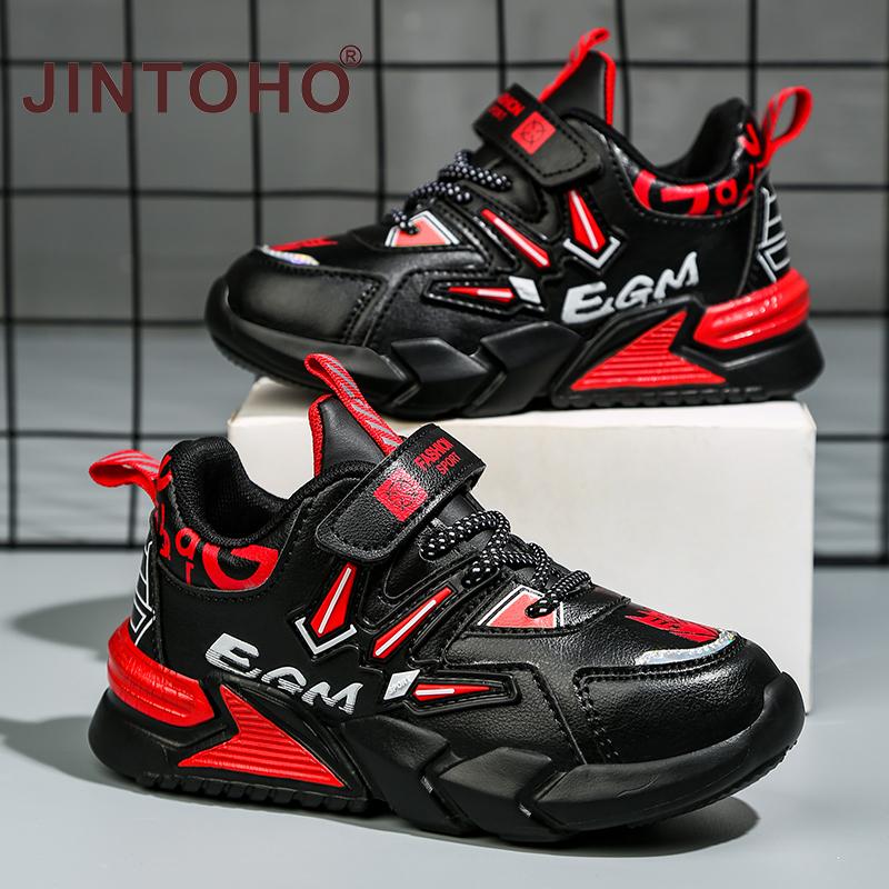 Giày Giày Thể Thao Trẻ Em, JINTOHO, Dành Cho Bé Trai, Giày Thường Ngày Ngoài Trời, Da, Chống Trượt, Thời Trang, Thích Hợp Cho Tenis Và Chạy Bộ, Tất Cả Các Mùa