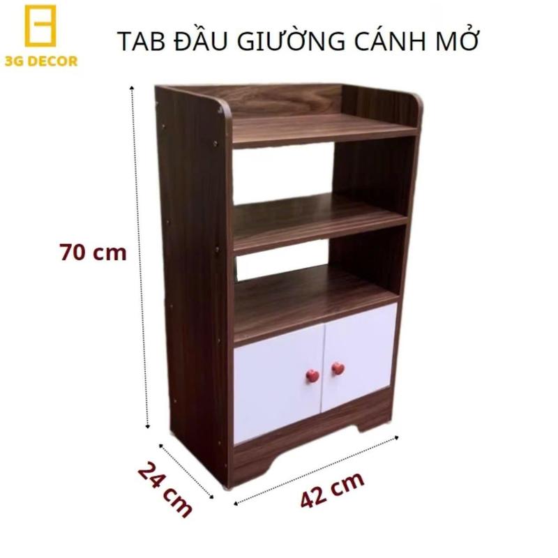 Tủ Đầu Giường 70cm  Tab Trang Trí Đa Năng Hiện Đại Có Ngăn Tủ 4