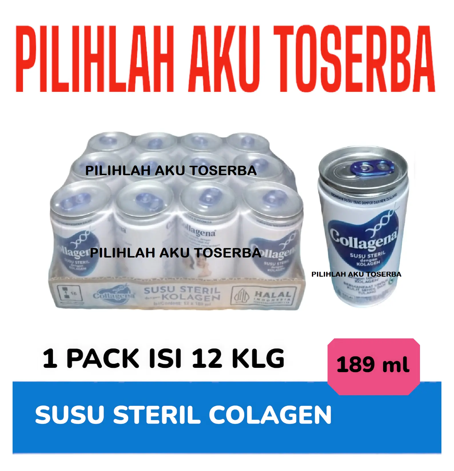 COLLAGENA Susu Steril KOLAGEN - ( 1 PACK ISI 12 kaleng )