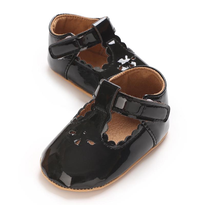 Product Introduction of Spring And Autumn Baby Girl Walking Shoes 0-1 Year Old Soft Soled Anti Slip Princess Little Leather Shoes Soft Single Shoes 53