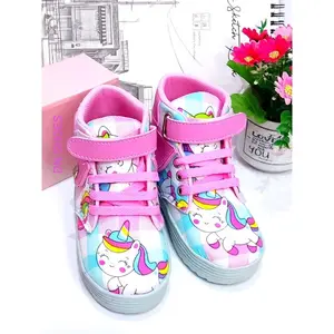 Sepatu Boots Anak Perempuan Boot Anak cewe Karakter Unicorn Juice