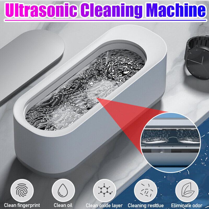 Product Introduction of 【SKIT SG】Ultrasonic Cleaning Machine (Battery / USB Rechargeable Version) Multifunction Wireless Easy Wash Portable Jewelry Glasses Silver Accessories Delicate Cleaner One-Key Opening Sonic Vibration Purification High Speed Power 1