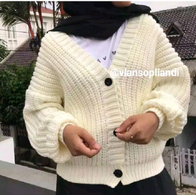 Olivia Cardigan Crop Cardi / Cardigan Rajut Wanita Premium / Cardigan Olivia Cardy Crop / Eiren Crop Cardy / Cardigan Rajut 2