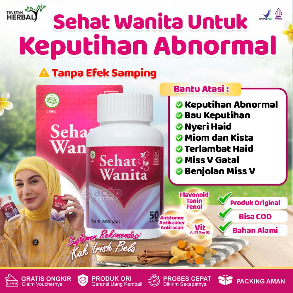 Herbal Sehat wanita Untuk Masalah Keputihan Nyeri Haid Miss v Gatal Berlendir Berjamur Bau Tak Sedap Isi 50 & 100 Kapsul - ISI 50 KAPSUL