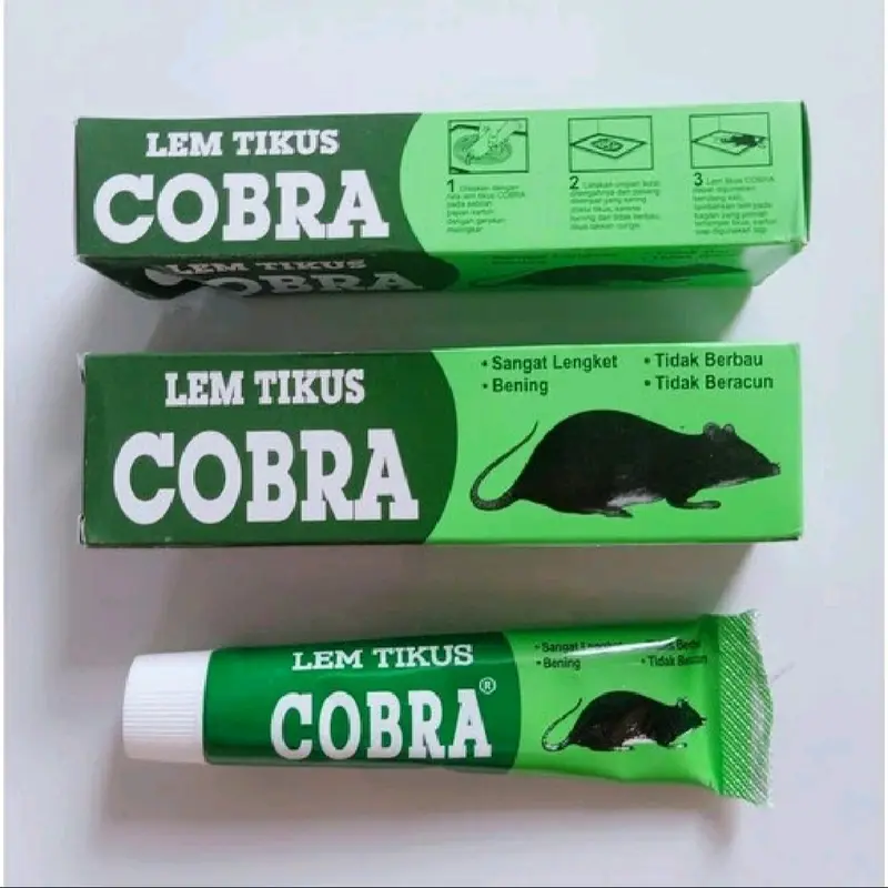 Lem Tikus cap Cobra sangat lengket untuk merangkap tikus 0