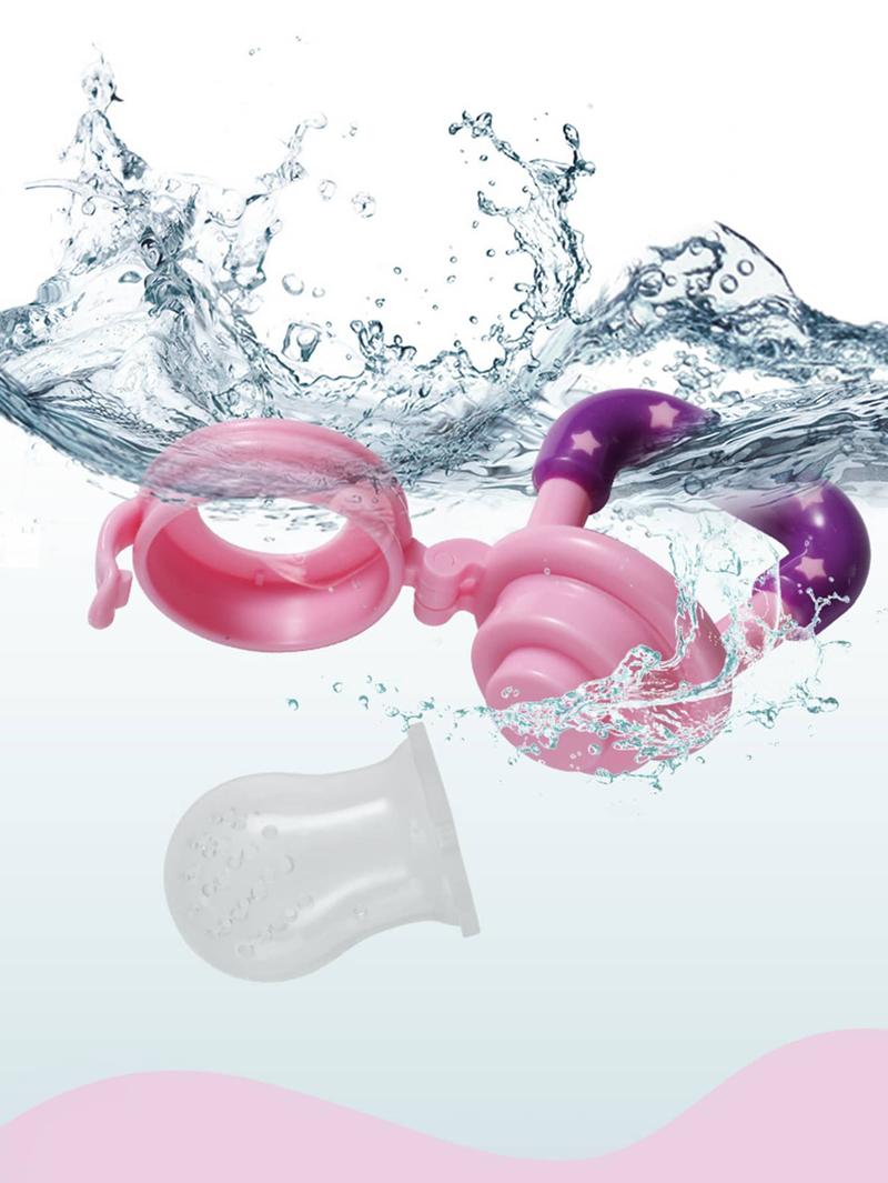 Product Introduction of Newborn gift--fruit complementary food chewable silicone mesh bag, soft and elastic texture, baby fruit and vegetable feeding utensils can be chewed, baby fruit complementary food dispenser, anti suffocation 2