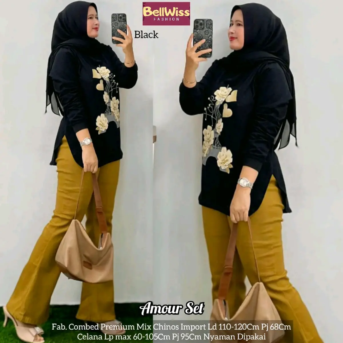Amour set Lucky set sesil set adeva set Leona set cely set anata set Helen set pakaian setelan wanita atasan combed premium LD 110-120 cm celana panjang cutbray chinos import nyaman dipakai