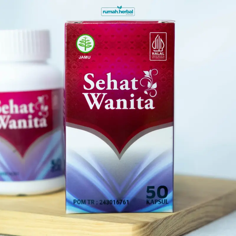SEHAT WANITA Kapsul - Herbal Kesehatan Wanita isi 50 Kapsul dan 100 Kapsul Membantu memelihara kesehatan kewanitaan - Terdaftar BPOM Halal MUI 5