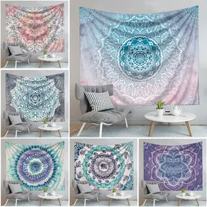 Kain Latar Belakang Motif Mandala untuk Dekorasi Dinding Ruang Tamu Hotel Tapestry untuk Dekorasi Kamar Tidur