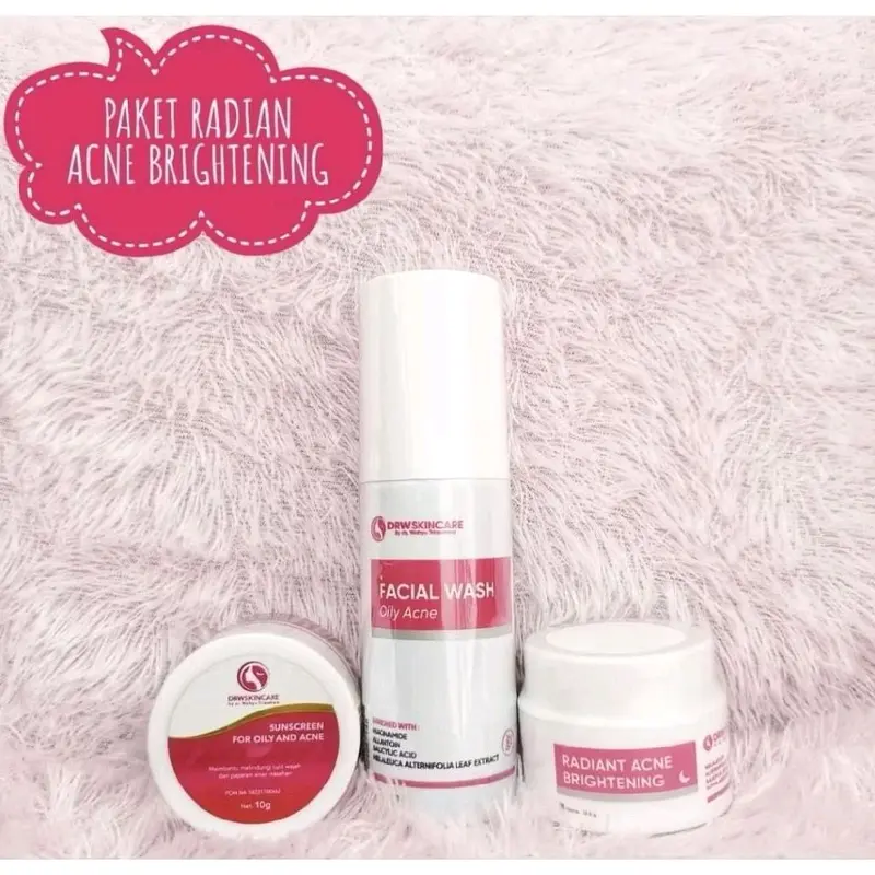 paket all reguler DRW skincare original 100% Perawatan Wajah Facial Muka Membersihkan Mencerahkan 3