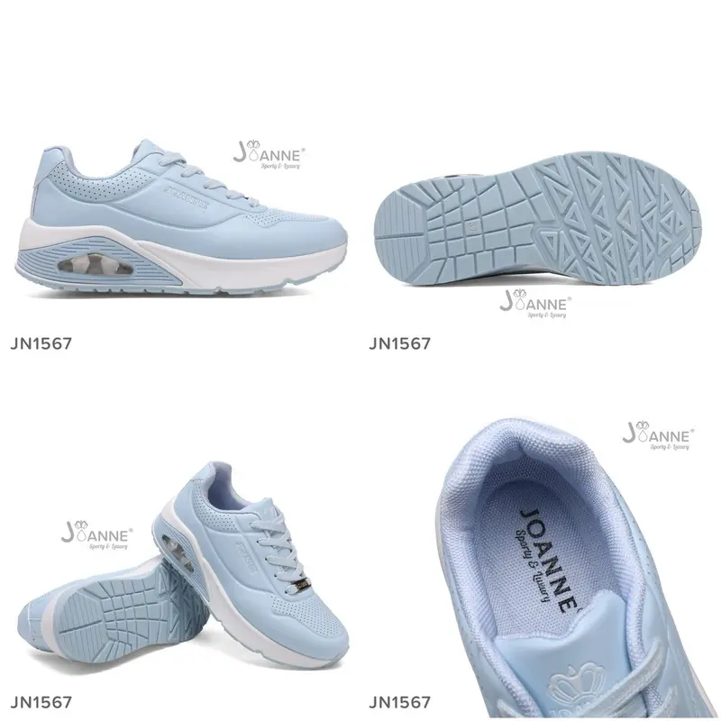 JOANNE Leather Casual Sport Sneakers Shoes Sepatu Wanita JN1567 3