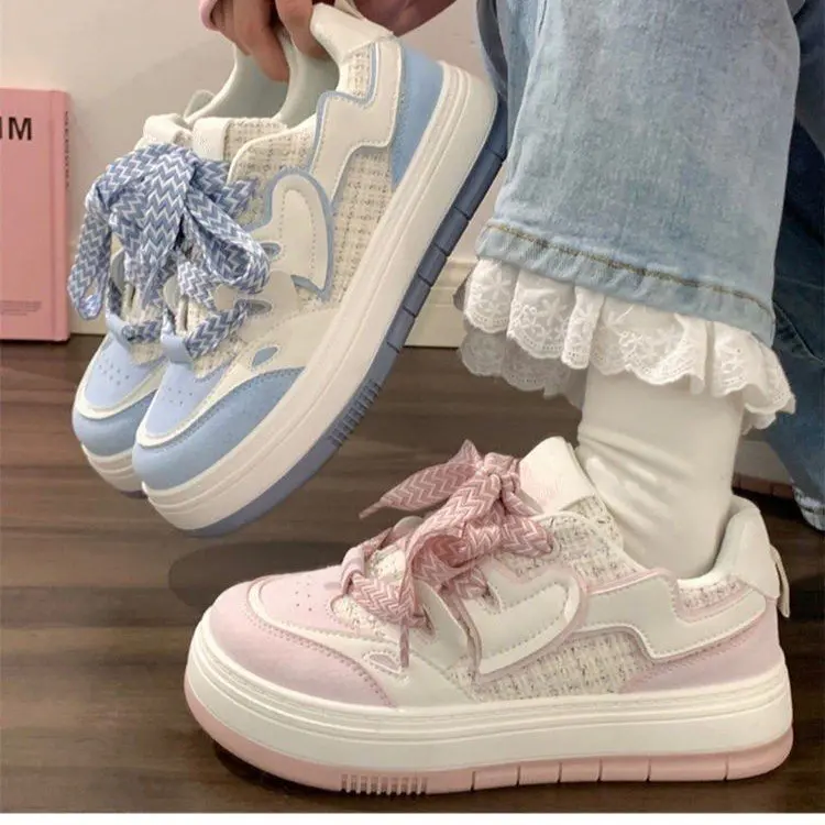 Sepatu sneakers wanita kasual model lucu B02 sneaker