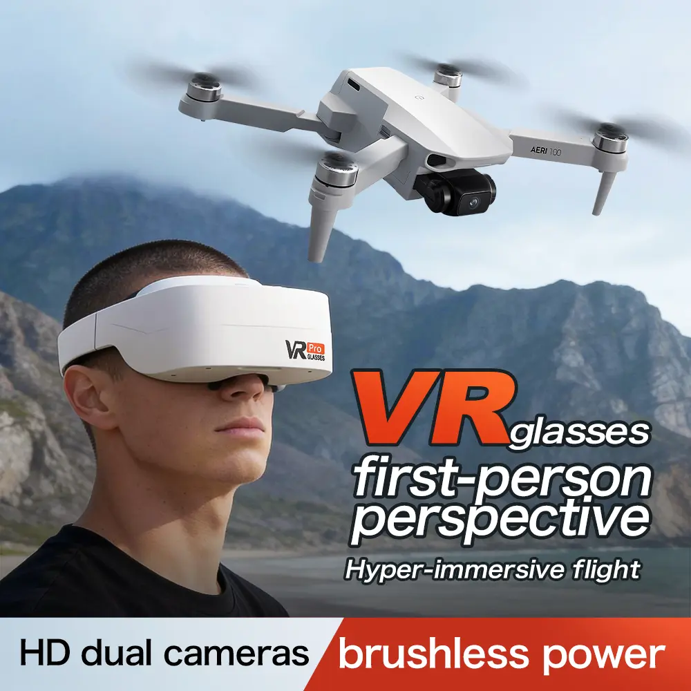 Drone Terbaru Dengan VR Posisi Aliran Optik Motor Brushless Kamera Ganda HD Fotografi Udara Pesawat Remote Control