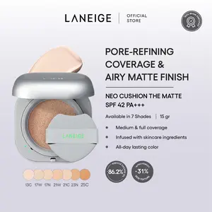 LANEIGE Neo Cushion The Matte SPF 42 PA+++ 15g - Mencerahkan, Wajah, Tahan Lama