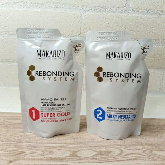makarizo  Rebonding Sachet Step 1 & 2  ( 125ml )