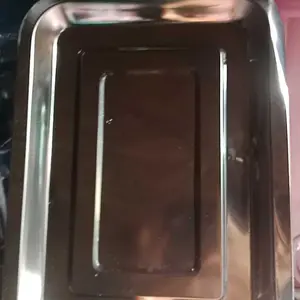 Nampan Stainless Persegi Kotak Baki Tempat Saji Makanan Anti Karat Wadah Baking Tray Serbaguna