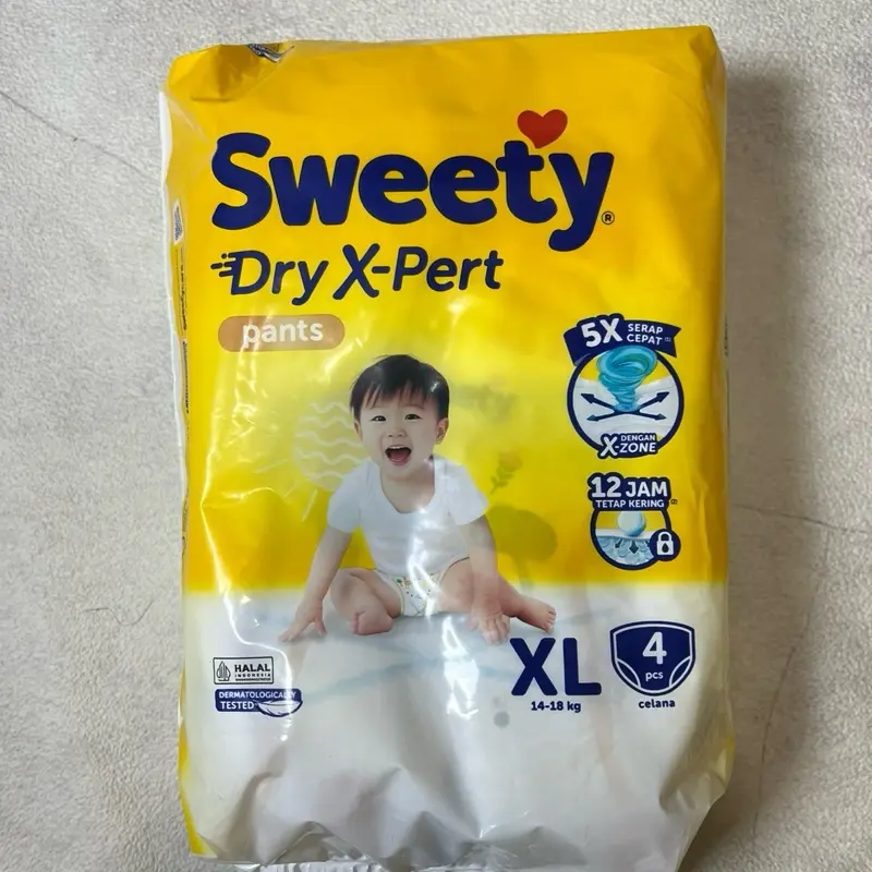 PROMO PAKET HEMAT MURAH ISI 3PACK SWEETY DRY X-Pert M5,L5,XL4 paket isi 3pack Popok Bayi 3