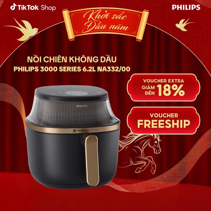   DEAL SỐC  Nồi chiên không dầu Philips NA332 00 6.2 lít - Hàng Chính Hãng 