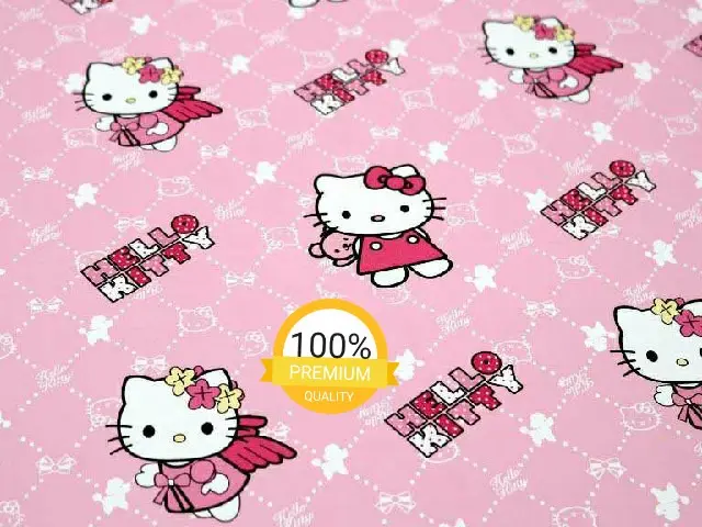 wallpaper dinding sticker motif hello kitty pink 45 cm x 10 m - GH034 2