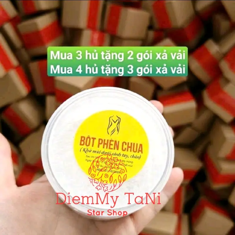 Phèn chua chưng cất 100gr Khử Mùi(có che tên sp) 0