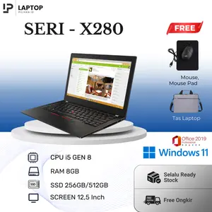 Laptop Pilhan ID SERI - X280 I i5 GEN 8 I RAM 8GB SSD 256/512GB SCREEN 12,5 Inch Windows 11 Office 2019