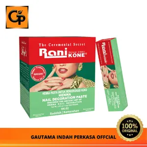 Henna Rani Kone 82 Nail Decoration Paste Reddish (Red Pack) 6g Kuku Inai