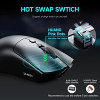 Gambar RAWM MH01PRO / MH01 PRO Series 8K Lightweight Wireless Gaming Mouse PAW3395 - Putih, MH01 dari ChemicyGaming Kota Administrasi Jakarta Pusat 4 Tokopedia