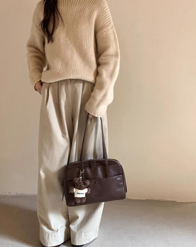 Tas Bergaya Retro dengan Kualitas Terbaik, Gantungan Beruang Tambahan 2