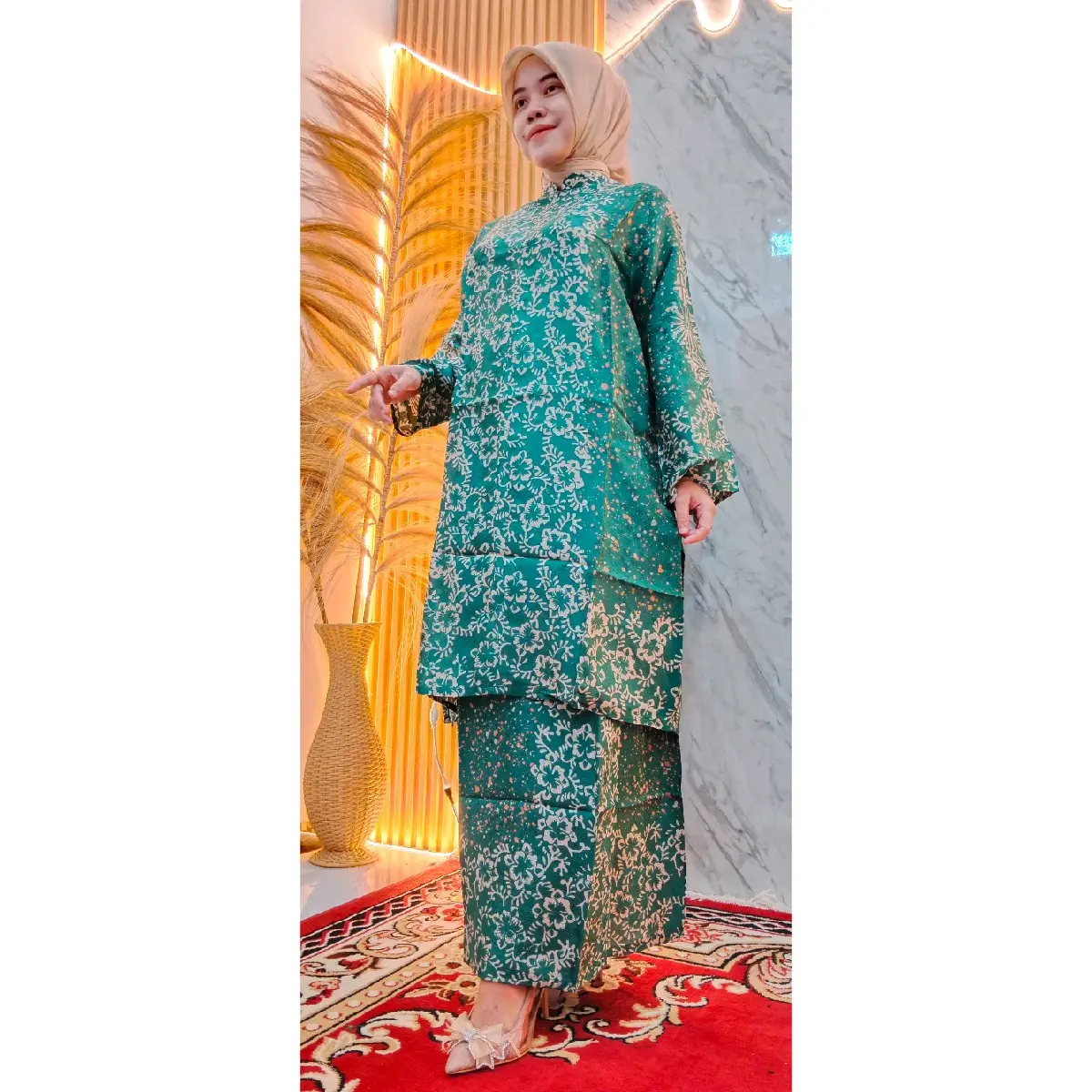 Stelan dres kurung resleting depan PREMIUM VISCOSE PREMIUM Muslim