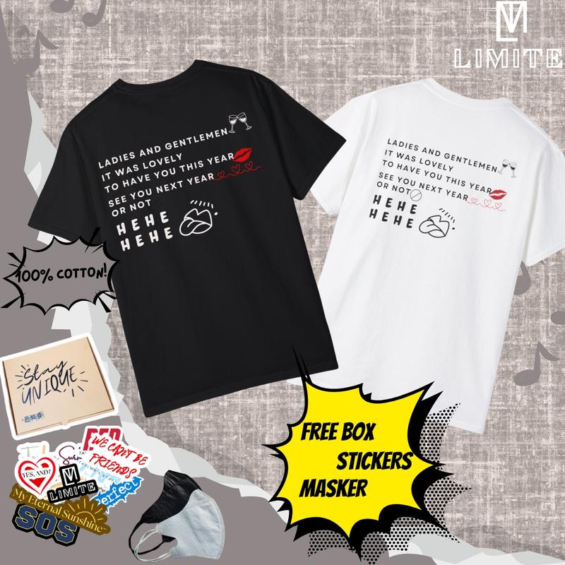 Limite Kaos unisex New Year Card*i B ladies and gentlemen 100% Cotton Combed24s[STOCK TERBATAS] Casual Cotton Katun Tshirt Pendek Digital 0