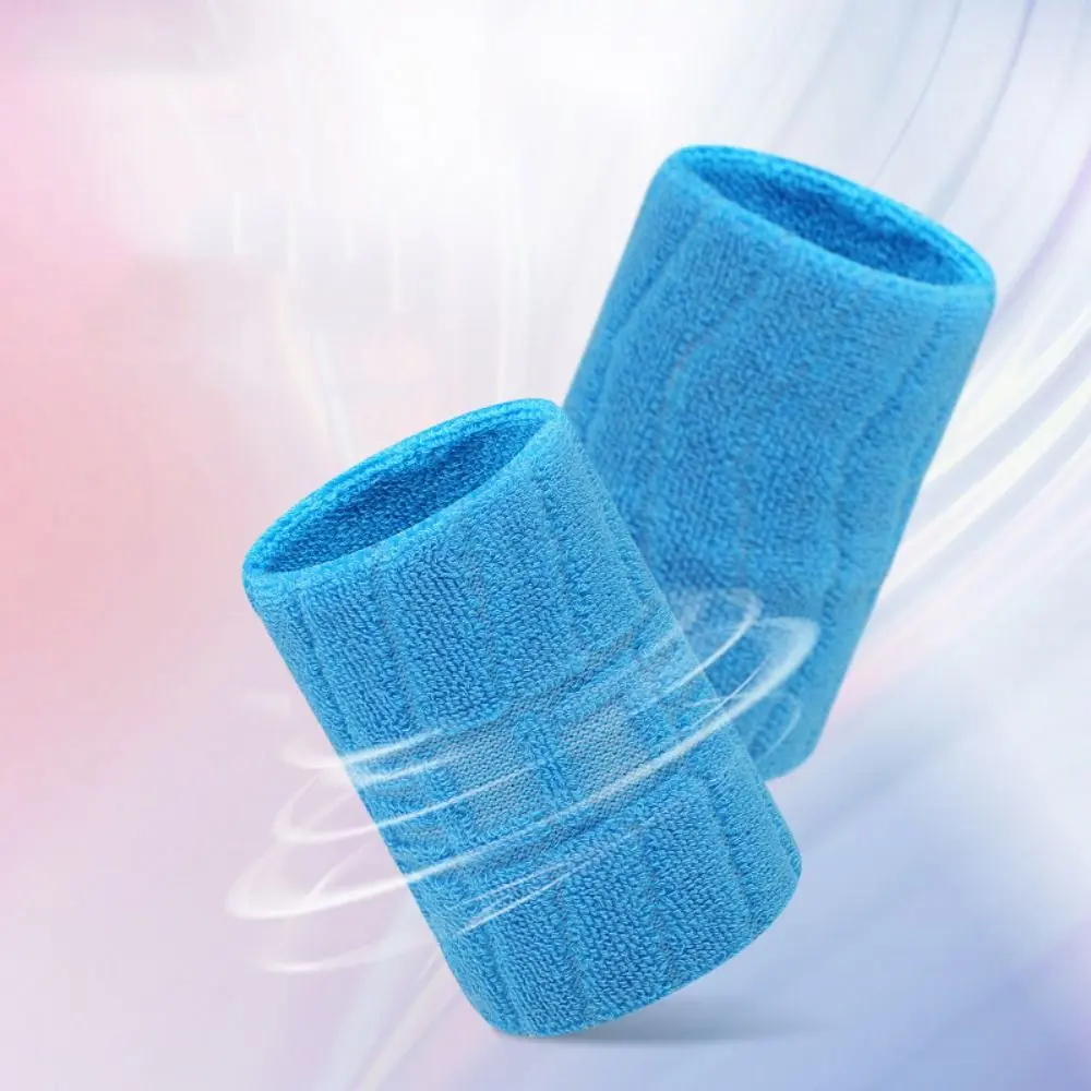 Sweat-absorbing Polyurethane Fibre Sports Wrist Guard Digit Sweat Band Towel Compression Wrist Brace Elastic Breathable Elastic Sport Wristband Outdoor Sports