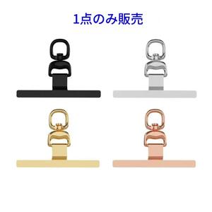360度回転可能なステンレススチールパッチ、スマホストラップ用ユニバーサルアクセサリー（レディース・メンズ向け）、スマホ装飾アクセサリー（ストラップは含まれません）